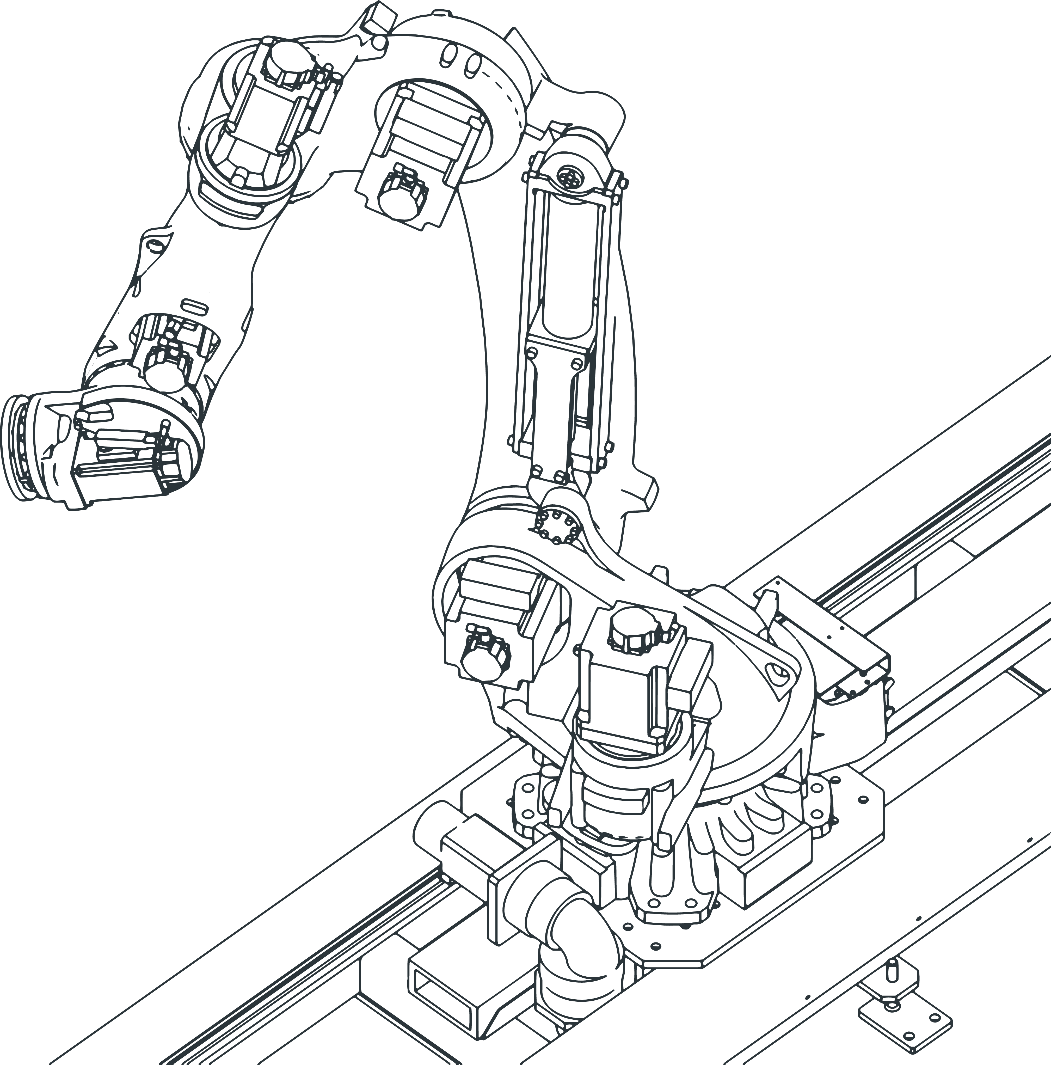Robot arm illustration